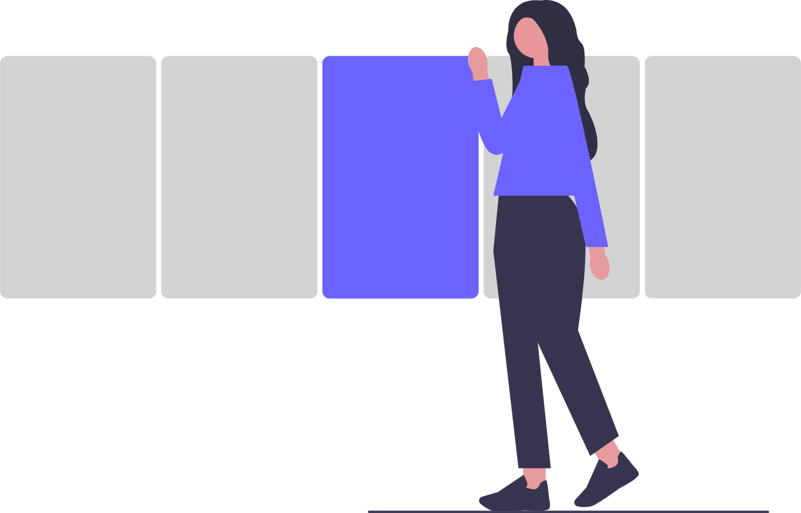 Digital vCard Illustration